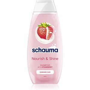 Schwarzkopf Schauma Nourish & Shine shampoing fortifiant pour cheveux abîmés arôme fraise 400 ml