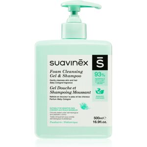 Suavinex Syndet Foaming Gel-Shampoo shampoing moussant pour bébé Baby Cologne 500 ml - Publicité