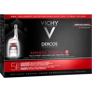 Vichy Dercos Aminexil Clinical 5 soin ciblé anti-chute pour homme 21 x 6 ml - Publicité