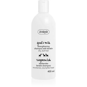 Ziaja Goat's Milk shampoing fortifiant pour cheveux secs et abîmés 400 ml - Publicité