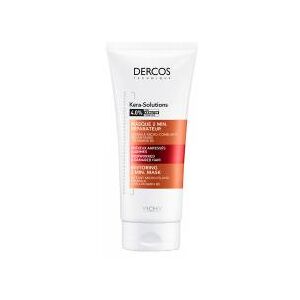 Vichy Dercos Kera Solutions Masque 2 Min. Réparateur Cheveux Agressés et Abîmés 200 ml - Tube 200 ml - Publicité