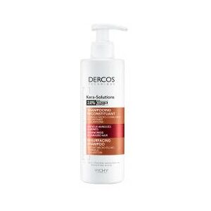 Vichy Dercos Kera Solutions Shampoing Reconstituant Cheveux Agressés & Abimés 250 ml - Flacon-Pompe 250 ml - Publicité