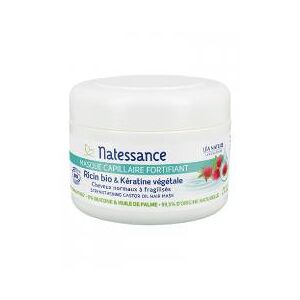 Natessance Masque Capillaire Fortifiant Ricin Bio & Keratine Vegetale 200 ml - Pot 200 ml