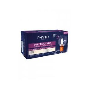 Phyto Phytocyane Traitement Antichute Progressive Femme 12 x 5 ml - Boîte 12 fioles de 5 ml
