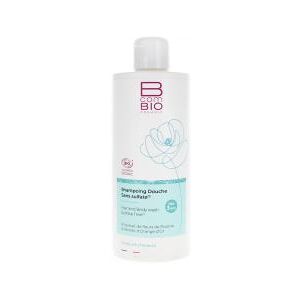 BcomBIO Shampoing Douche Sans Sulfate Bio 500 ml - Flacon 500 ml - Publicité