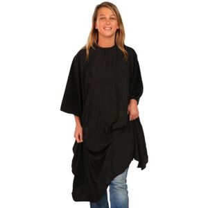 Peignoir Noir Avec Manches (fermeture Velcro) Economyss Sibel