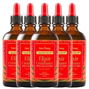 Shandrani Paris Elixir de Croissance pour Cheveux Fins à Normaux Easy Pouss (pack de 5)