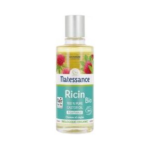 Natessance Huile de Ricin Bio Équitable - Fortifie et Régénère - Flacon 100 ml