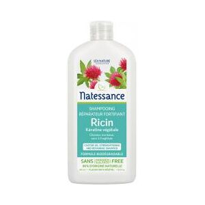 Natessance Shampooing Réparateur Fortifiant - Ricin & Kératine Végétale - 500 ml - Flacon 500 ml - Publicité