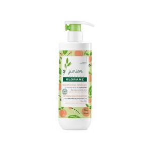 Klorane Avoine Junior - Shampoing Démêlant à l'Bio - Parfum Pêche - Corps et Cheveux - Enfant 500 ml - Flacon-Pompe 500 ml - Publicité