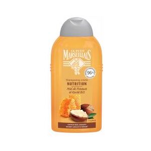 Le Petit Marseillais Shampooing Nutrition Cheveux Secs Abimés et Cassants Miel de Provence Bio & Karité Bio - Flacon 250 ml