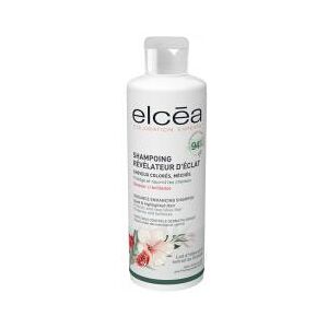 Elcéa Shampoing Révélateur d'Éclat Pour Cheveux Colorés Méchés 94% d'Ingrédients d'Origine Naturelle - Flacon 250 ml - Publicité