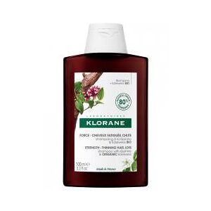 Klorane Shampoing Fortifiant À La Quinine Et Edelweiss Bio  Chute de Cheveux Fatigués 100 ml - Flacon 100 ml