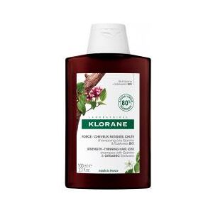 Klorane Shampoing Fortifiant À La Quinine Et Edelweiss Bio  Chute de Cheveux Fatigués 100 ml - Flacon 100 ml - Publicité