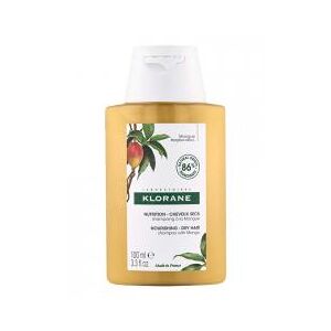 Klorane Shampoing Nutrition à la Mangue - Cheveux Secs 100 ml - Flacon 100 ml - Publicité