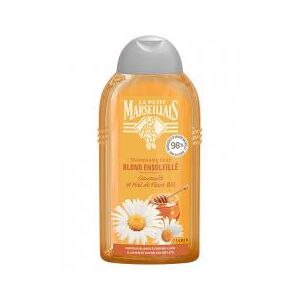 Le Petit Marseillais Shampooing Doux Blond Ensoleillée Camomille et Miel Bio - le Flacon de 250 ml - Flacon 250 ml