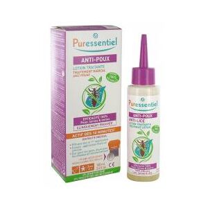 Puressentiel Lotion Traitante Anti-Poux Avec Peigne - 100 ml - Flacon 100 ml + Peigne