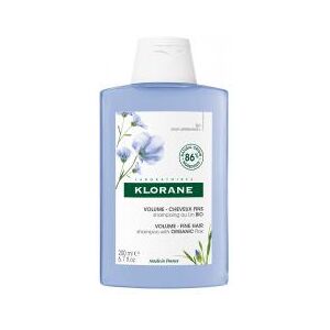 Klorane Lin Shampoing Volume Aux Fibres de Lin - Cheveux Fins 200 ml - Flacon 200 ml - Publicité