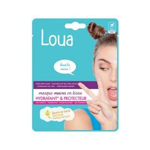 Loua Masque Mains en Tissu Hydratant et Protecteur - Sachet 2 gants