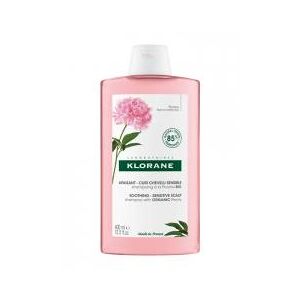 Klorane Pivoine Shampoing Apaisant Et Anti-Irritant a La Pivoine Bio - Cuir Chevelu Sensible et Irrite 400 ml - Flacon 400 ml