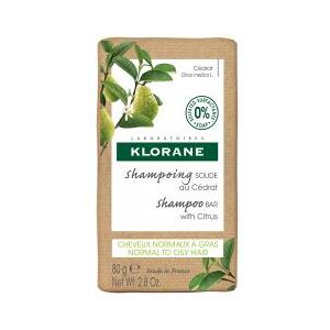 Klorane Cédrat — Shampoing Solide au — Cheveux Normaux à Gras 80 g - Pain 80 g