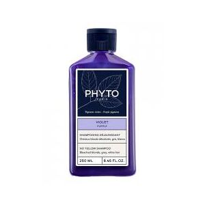 Phyto Shampooing Violet Déjaunissant - Cheveux Blonds Décolorés Gris Blancs - Flacon 250 ml - Flacon 250 ml