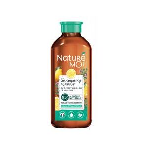 Naturé Moi Shampoing Purifiant - Thym et Citron Bio de Provence - Cheveux à Tendance Grasse - 250 ml - Flacon 250 ml