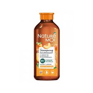 Naturé Moi Shampoing Nourrissant - Abricot Huile de Sésame Bio - Cheveux Secs et Abîmés - 250 ml - Flacon 250 ml