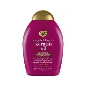 Ogx Shampoing Huile de Kératine Cheveux Abîmés & Cassants 385 ml - Flacon 385 ml