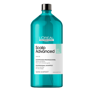 L'oreal Professionnel Shampooing Dermo-purifiant Anti Gras Scalp Advanced L'Oréal 1500ml - Publicité