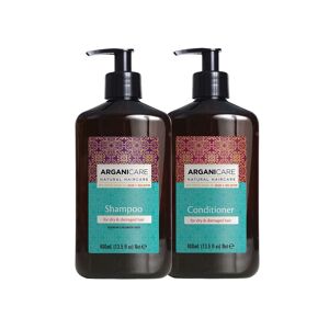 Duo Argan Cheveux Secs et Abîmés Arganicare - Publicité