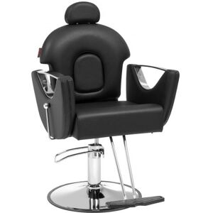 VEVOR Chaise de Coiffeur Inclinable 90°-130° Fauteuil de Salon Coiffure Hydraulique Pivotant 360° 150 kg Hauteur Réglable 1090-1250 mm Siège Barbier pour Salon Professionnel, Shampoing, Beauté, Noir - Publicité