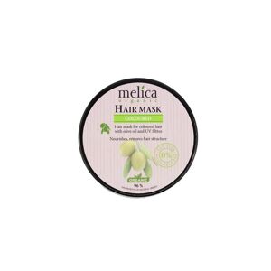 Masque pour cheveux colorés à l huile d olive et filtres UV Melica Organic 350 ml - Publicité