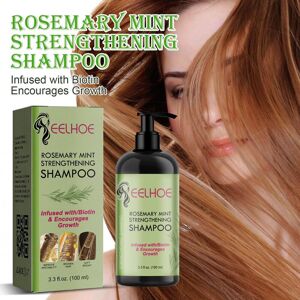 Eelhoe 100ml shampooing au romarin Anti-chute cheveux Anti-pelliculaire et Anti-démangeaison shampooing rafraîchissant et contrôlant l'huile - Publicité