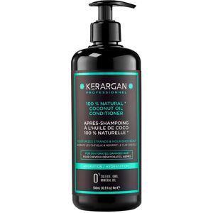 Kerargan - Après Shampoing à l’huile de Coco et d’Argan pour faciliter le lissage et démêler - Cheveu sec - Sans Sulfate, Paraben et Silicone - 500 ml - Publicité