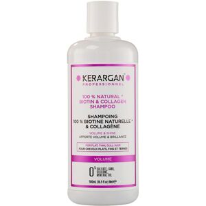 Kerargan - Shampoing à la Biotine et au Collagène Pour Donner Force et Brillance - Cheveu Abîmé et Fin - Sans Sulfate, Paraben et Silicone - 500 ml - Publicité