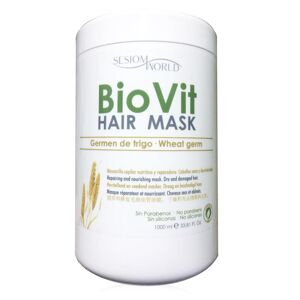 MOI BIOVIT Masque capillaire nourrissant au germe de blé pour cheveux secs 1000ml - Publicité