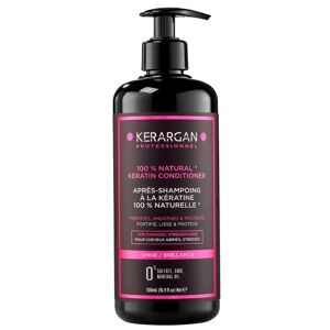 Kerargan - Après Shampoing à la Kératine pour Nourrir et Régénérer - Pour Cheveu Sec et Abîmé - Sans Sulfate, Paraben et Silicone - 500 ml - Publicité