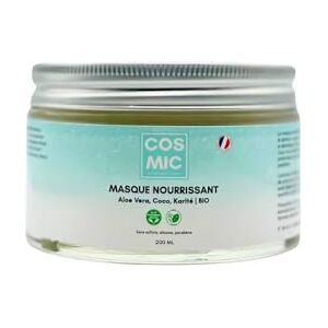 COS MIC HAIRCARE PARIS Masque/Crème Sans Rinçage Cheveux Secs & Abîmés Nourrit, Démêle, Définit les Boucles Glycérine Végétale, Coco, Karité, Aloe Vera BIO Sans Silicone Made in France - Publicité