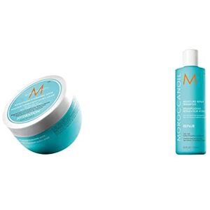 Moroccanoil Masque Hydratant Ultra Leger, 250 Ml (Lot De 1) & Shampooing Reparateur Hydratant, 250 ml - Publicité