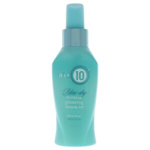 It's a 10 Its A 10 Miracle Blow Dry Glossing Leave-In For Unisex 4 oz Treatment - Publicité