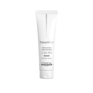 L'Oréal Professionnel Steampod   Crème de Lissage Vapo-Activée pour Cheveux Épais   Double Action : Lissage et Protection   150 ml - Publicité