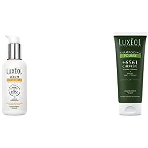 Luxéol – Sérum Réparateur – Répare* & Hydrate – Pour Cheveux Secs, Abîmés, Cassants & Pointes Fourchues* – 75 ml & Shampooing Pousse – Aide à la croissance – Apporte Force & Densité – 200 ml - Publicité