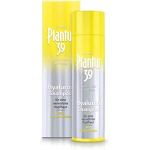 Plantur 39 Shampooing Hyaluron 250 ml   Hydrate le cuir chevelu sec et les cheveux   Complexe de caféine prévient et réduit l'amincissement des cheveux   Sans silicone, sans parabènes - Publicité