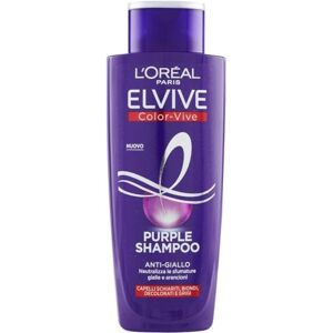 L’Oréal Paris L'Oréal Paris Shampooing Antijaune Color Vive Purple Shampooing Antijaune pour cheveux éclaircis, blonds, décolorés et gris, 200 ml - Publicité