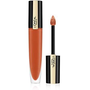 L’Oréal Paris – Encre à Lèvres Liquide Mate – Rouge Signature – Teinte : I achieve, Orange (112) – 7 ml - Publicité