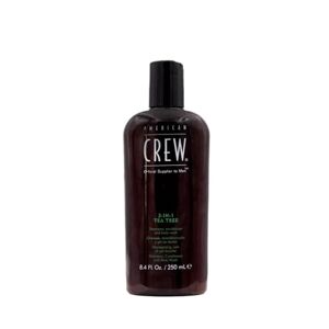 American Crew 3-In-1 Tea Tree Shampoo, Conditioner & Body Wash For Men 8.4 oz Shampoo, Conditioner & Body Wash - Publicité