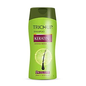 SWERA Trichup Shampooing nourrissant à la kératine 100 % naturel sans parabènes et silicone pour cheveux secs et crépus (200 ml) - Publicité
