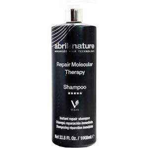 Abril Et Nature Shampoing réparateur Molecular Therapy pour cheveux abîmés   Des cheveux plus sains et plus forts   Végétalien 1000 ml - Publicité