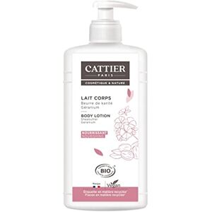 CATTIER Lait Nourrissant Karité Géranium Bio, 500ml - Publicité